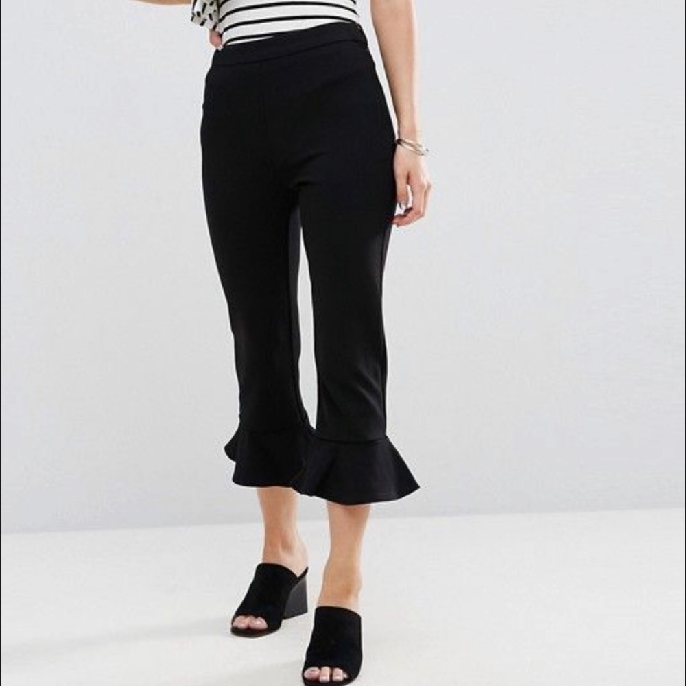 Peplum Hem Pants
